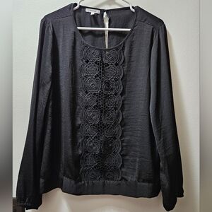 Elegant Black Lace Blouse
